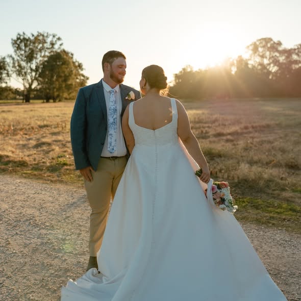 Couple at golden hour